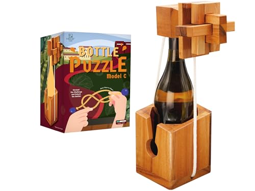Product Image of the BSIRI Think for Bottle Puzzle Challenging Brain Teaser and Holder Game Functional Storage Ideal for Bottles Lover and Fun Gifts Hard Games