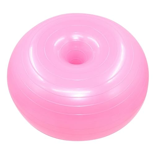 iplusmile Gymnastikball Kleiner Pilates-Ball: 50cm Donut-förmigen Rutschfester Fitnessball für Yoga, Pilates, Balance, Physiotherapie, Stretching und Core-Fitness,Rosa iplusmile Gymnastikball Kleiner Pilates-Ball: 50cm Donut-förmigen Rutschfester Fitnessball für Yoga, Pilates, Balance, Physiotherapie, Stretching und Core-Fitness,Rosa