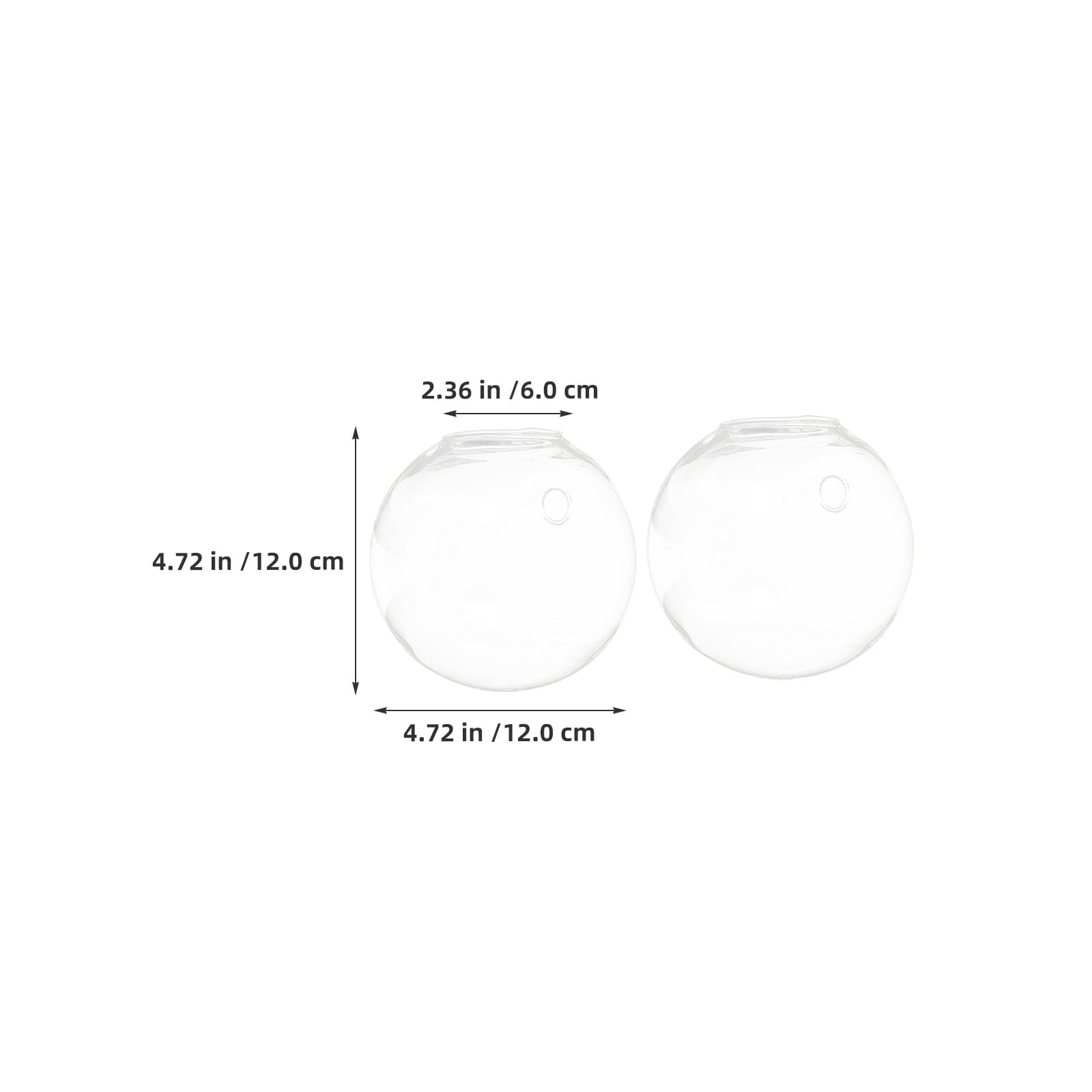 DECHOUS 4 pièces Vase Hydroponique Mural Verre Transparent Station de Propagation Ronde Compacte pour Plantes Intérieur Support Mural Pratique pour Bureau et Maison Optimise Espace et
