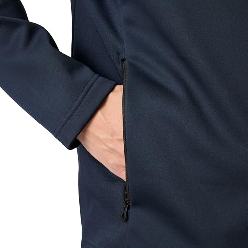 Forro polar azul marino Hp retiene el calor corporal en exteriores chaqueta L 5