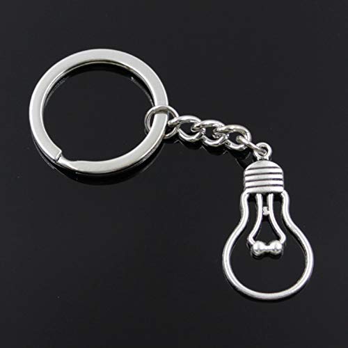 Preisvergleich Produktbild KANGDE Männer Schlüsselbund DIY Metallhalter Kette Glühbirne 35x19mm Anhänger Geschenk