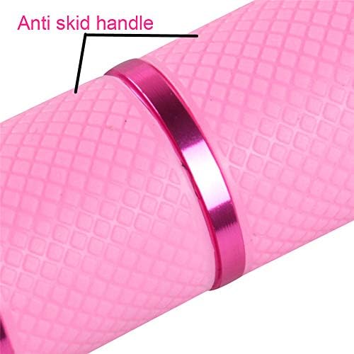 Anself Mini Flash Light for LED UV Gel Curing Lamp Light Handheld Nail Dryer Nail Flashlight 9 LEDs 395nm UV Flashlights Detector for Facial M-ask