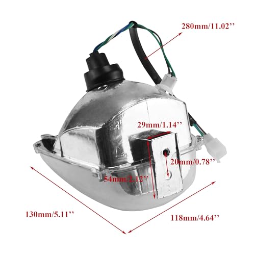 image for PRO BAT Front 12V Headlight Head Light Lamp for Chinese Taotao 3050C 5