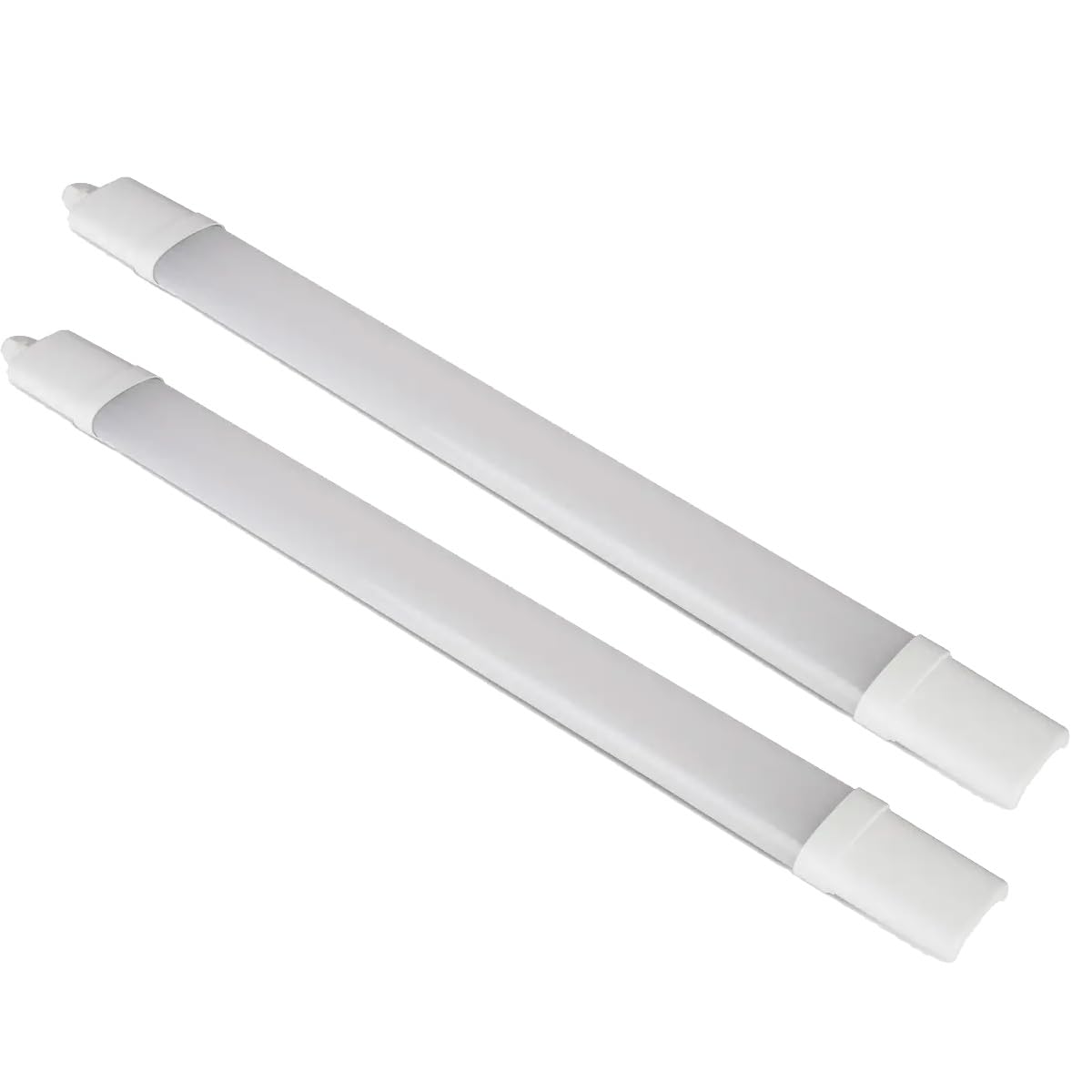 Bright Source 2 Pack 2ft LED Batten Light IP65 Cool White 4000K – Waterproof Integrated LED