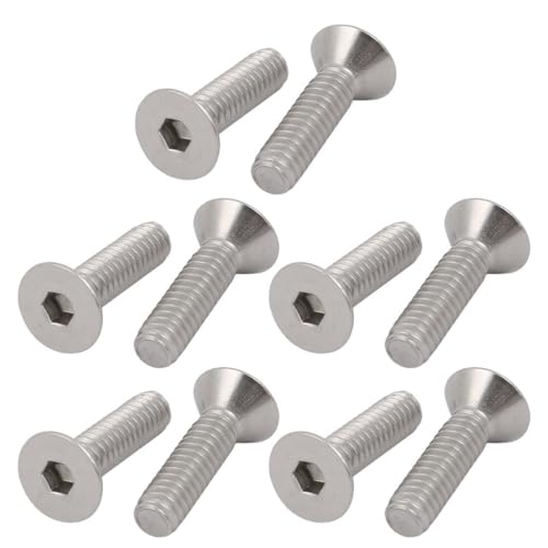 Image of TOP-VIGOR 1/4-20 x 1" Countersunk Screws, 10PCS Hex Socket Cap Bolts