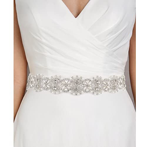 yanstar Wedding Belt Rhinestone Crystal Pearl Belts Wedding Bridal Belts Bridal Sashes2