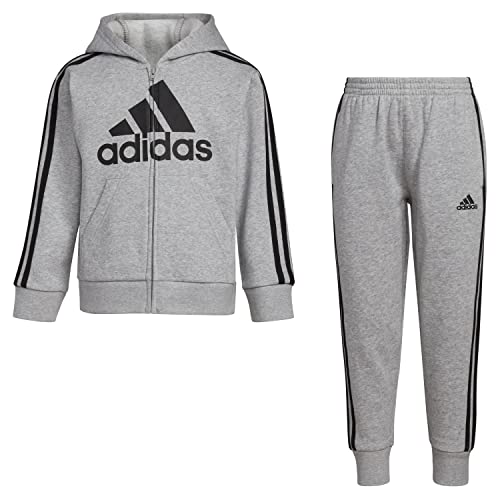 adidas Boys 2-piece Long Sleeve Essential Fleece Jacket SetFleece Jacket Set