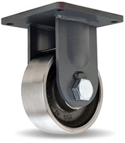 8" Hamilton-Maxi-Duty R-MD-83FST Rigid Plate Caster Forged Steel Wheel 14000 lbs