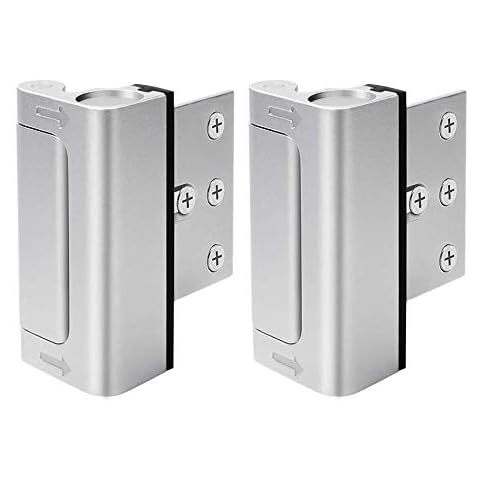 2 x Home Security Door Lock - Easy to Install & Use Childproof Door Reinforcement Lock (2 Pack) - 12 x Stronger Than a Conventional Dead Bolt Cover