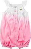 Carter's Baby Girls' Snap-up Cotton Romper (3 Months, Pink Ombre)