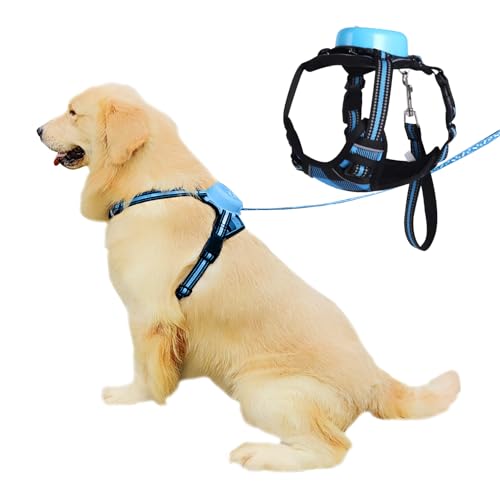 Fullfit Dog Harness and Leash Set, Adjustable Reflective Oxford Dog Harness for Small Medium Dogs...