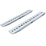 8' Aluminum Drop Deck Trailer 10,000 lb Upper Step Loading Ramp