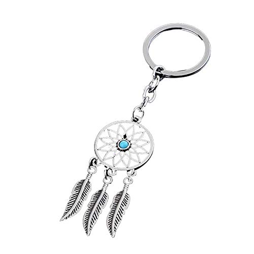 SaiDian 1 Pcs Fashion Dream Catcher Keychain Tassel Pendant Key