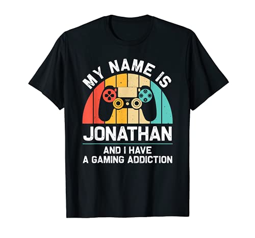 JONATHAN Gift Name Personalized Funny Gaming Geek Birthday T-Shirt