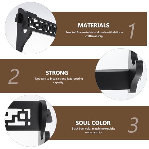 Support d'affichage d'lames noir mural plastique multi-couches pour magasin - 4