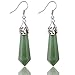 Green Aventurine Faceted Pendulum Necklace & Earrings Set