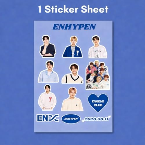 Image of Enhypen Poster Combo Pack of 4 Poster, 10 Photocards, 10 Photographs, 1 Sticker Sheet, 2 Photo Strips (All self Adhesive,120GSM)| Pinterest Wall Posters | K-Pop Posters| Enhypen All in One Combo Pack