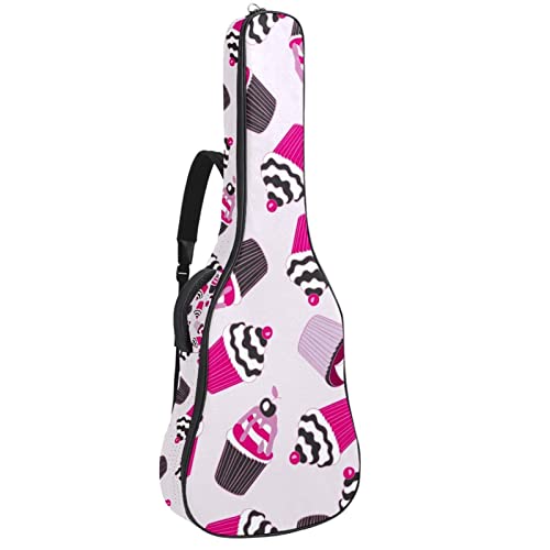 Sac à dos pour guitare acoustique contre la pluie avec organiseur bleu rose