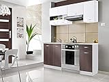  Cedar M  Cucina compatta Completa 1,8m  5 Pezzi + Piano di Lavoro Inclusi  Set di mobili da Cucina Moderni lineari