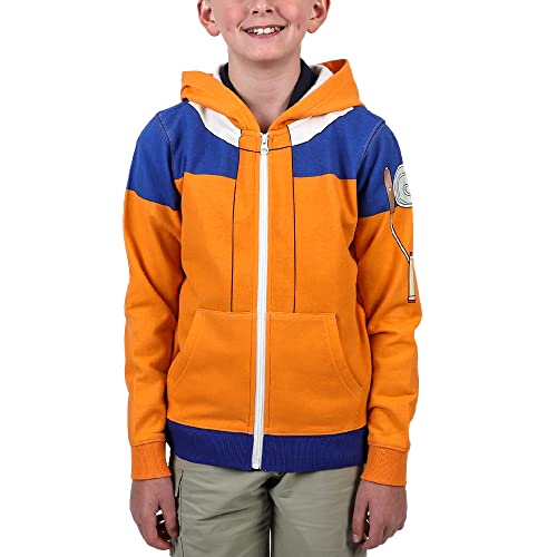 Amazon.com: Bioworld Naruto Uzumaki Naruto Cosplay Boys Zip-Up