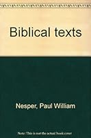 Biblical texts B0007EODUC Book Cover