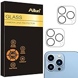 Ailun Camera Lens Protector for iPhone 13 Pro & iPhone 13 Pro Max,Tempered Glass,9H Hardness,Ultra HD,Anti-Scratch,Easy to Install,Case Friendly [Does not Affect Night Shots][2 Pack]