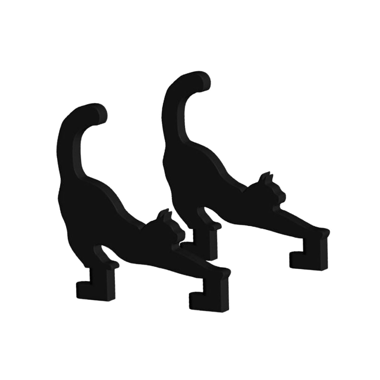 CAZSTYK 2pcs Storage Organizers Headphone Hook Bracket Cats Shaped Hanger Hook for SKADIS Holder Hole Board Pegboard Accessories Gaming Storage Hooks