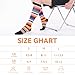 HiColorful Striped Knee High Toe Socks, Cotton Support, Casual & Sports-3pairs-L