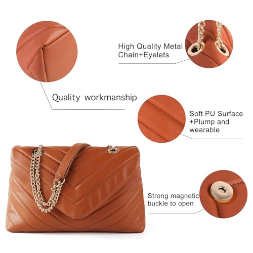 Crossbody Bags for Women, Commuter Soft Handbags and purses for Office, Trendy Shoulder bags with Flap4