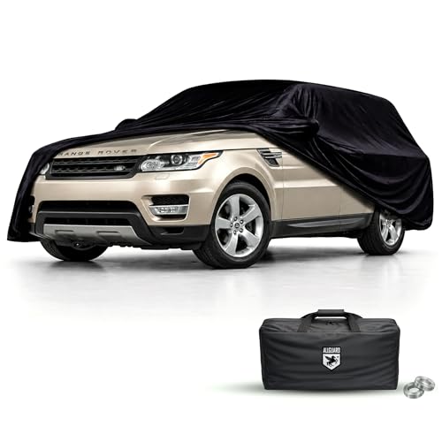 Image of CarCovers Scratch Resistant Indoor SUV Cover with Warranty Compatible with Range Rover 2004-2013 Range Rover Sport (Land Rover) - Black Satin Ultra Soft Material SUV Cover SUV Accessories