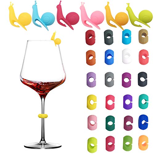 Best Cyber Deals 🔥 TIHOOD 30PCS Wine Glass Charms Markers Drink Markers for Wine Glass Champagne Flutes Cocktails, Martinis Black Friday Clearance TIHOOD 30PCS Wine Glass Charms Markers Drink Markers for Wine Glass Champagne Flutes Cocktails, Martinis