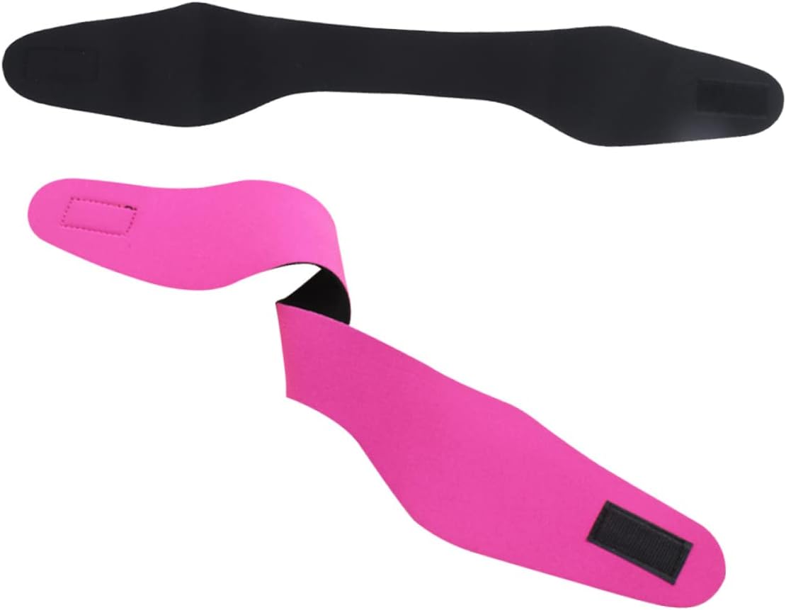 Yardwe 2pcs Adjustable Boys and Girls Headband Ear Covers Neoprene Swimming Yoga Diving Ear Protection for Water Activities Lightweight for Travel Rosy