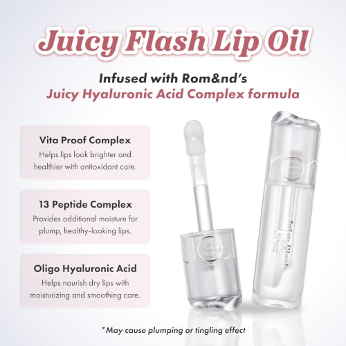 Image of rom&nd JUICY FLASH LIP OIL 00 FLASH ON