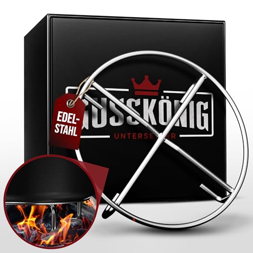 GUSSKÖNIG Edelstahl-Untersetzer 20x20 cm - Ablage für Dutch Oven & Kochgeschirr - Stabiler Untergrund auf Kohlen oder Anderen Hitzequellen bis 600° GUSSKÖNIG Edelstahl-Untersetzer 20x20 cm - Ablage für Dutch Oven & Kochgeschirr - Stabiler Untergrund auf Kohlen oder Anderen Hitzequellen bis 600°