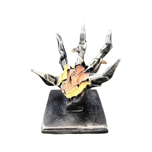 Syfunlv Death Stranding Dekor Statue Steampunk-Handschuh des Guten Willens Statue Handy Halter Harz Handtyp Skulptur Schwarz für Zuhause und Büro