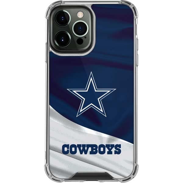Skinit Clear Phone Case Compatible with iPhone 14 Pro Max - Officially Licensed NFL Dallas Cowboys Design
