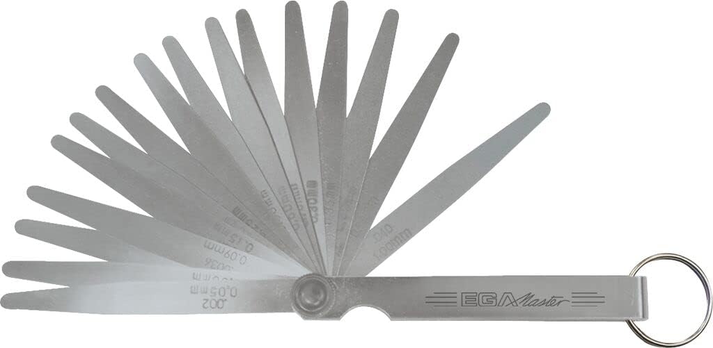FEELER GAUGE 32 BLADES,100MM,0.03-1MM(0,0012-0,040 INCH)