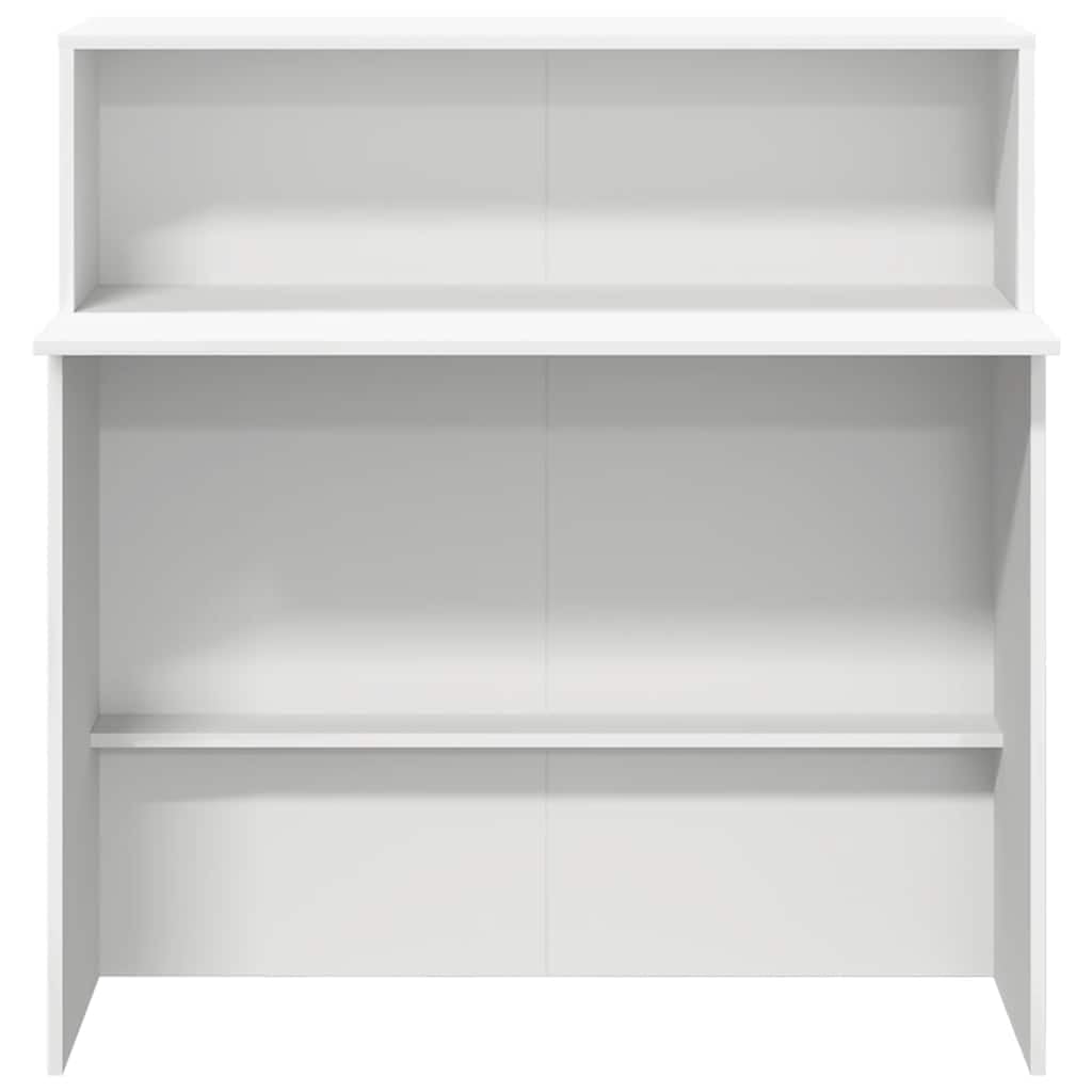 vidaXL Mostrador de recepción Blanco 100x50x103,5 cm Madera de ingeniería