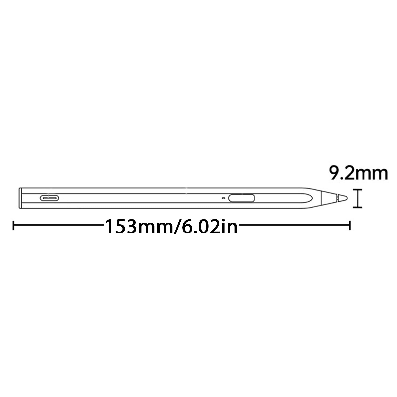 Lápiz capacitivo para tableta, lápiz digital de repuesto, marcador alternativo 4096, presión ligera, escritura
