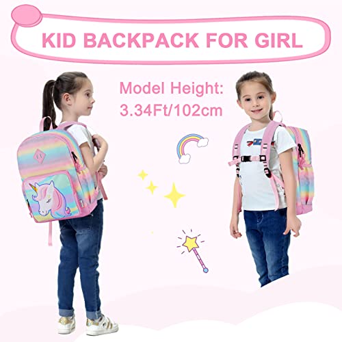 Vaschy Unicorn Backpack For Little Girls, Cute Rainbow Glitter Lightweight Water Resistant Preschool Backpack For Kids,Toddlers Kindergarten School Bag #TOP5