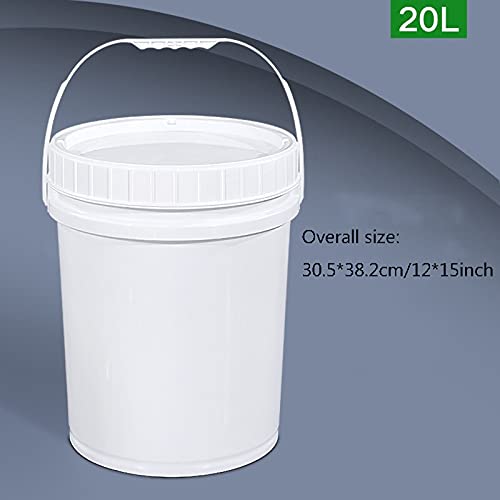 Afvalbakken Ronde Compost Bin Kitchen Geur gratis Compost Bin met deksel - Composteringsbak voor Kitchen Contost Emmer, Wit(5. 2 Gallon) Recycling bin bags - Image 3