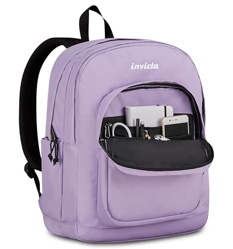 Sac à dos fille Invicta Jelek rose à double compartiment pour le lycée