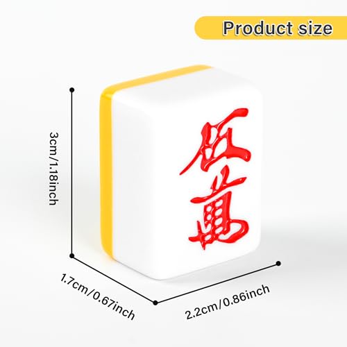 Set de Mahjong Riichi Japonés con 144 Fichas y Estuche Negro miniatura 6