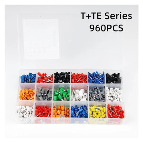 Terminales de cable y conectores de engarce en kit de 800 piezas para terminalera 3