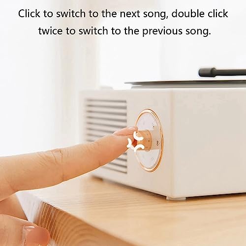 Hanabitx Enceinte tourne-disque vinyle V5.0 compatible Bluetooth – Style vintage – Vert - Les Beatles, Paul McCartney, John Lennon, RIngo Starr, George Harrison Hanabitx Enceinte tourne-disque vinyle V5.0 compatible Bluetooth - Style vintage - Vert – Image 5