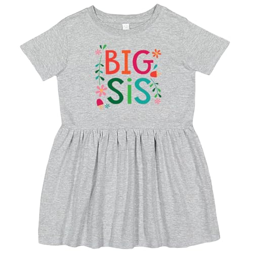 inktastic Big Sis Girls Cute Sister Announcement Toddler Dress