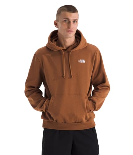 The North Face Men's Evolution Simple Dome Hoodie (Standard & Big Size) - Everyday Adventure Hood, Embroidered Logo, Burnt Umber, Medium
