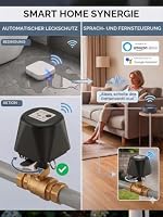 Smart WLAN Wasserventil, Motorkugelhahn mit App-Zeitplanung & Szenen, Timer, Alexa/Google Home kompatibel, Manueller Reset, für Garten-Bewässerung, Pool, Gewächshaus & Hydroponik, Messing, 1/2 Zoll – Ansicht 6