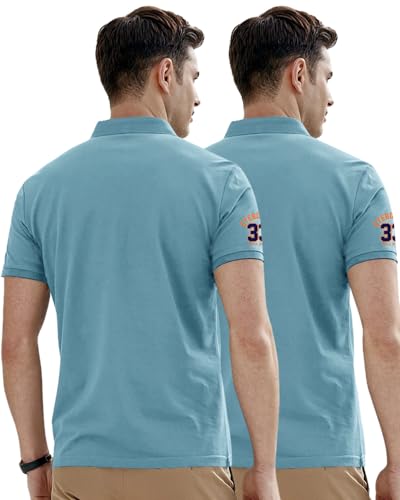 Image of Noble Monk Men's Cotton Blend Regular Fit Polo T-Shirt