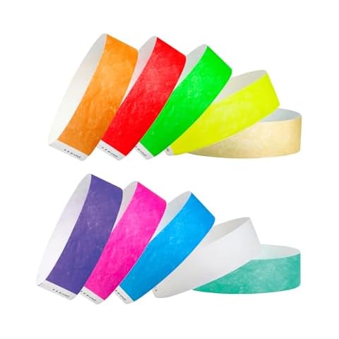 1,600 WristCo Tyvek Wristbands for Events, 10-Color Variety Pack – Tamper-Proof Design Prevents Reuse – Premium-Grade Bracelets for Hospital & Medical ID, Party, VIP Identification Cover
